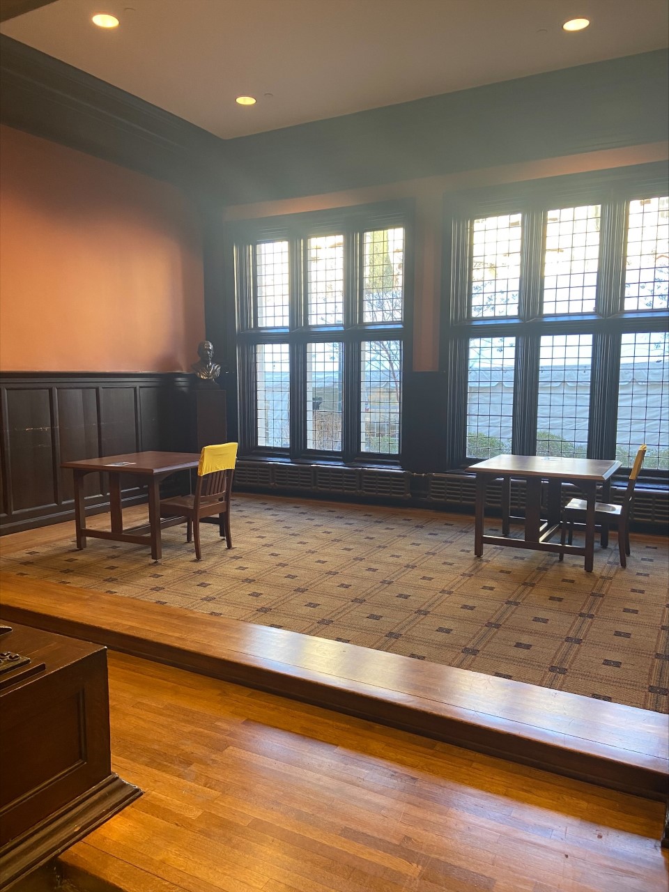Socially Distanced Study & Lounge Space at Houston Hall Reading Room
