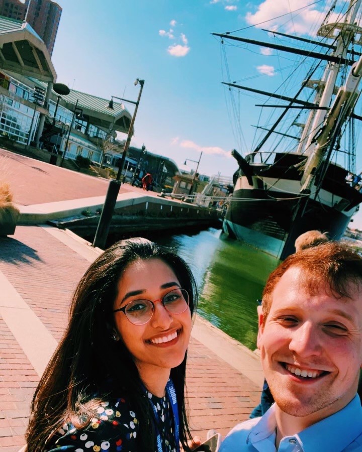 Anisa Bhatti (left) and Alex Stroup, Penn GSE Student (right)